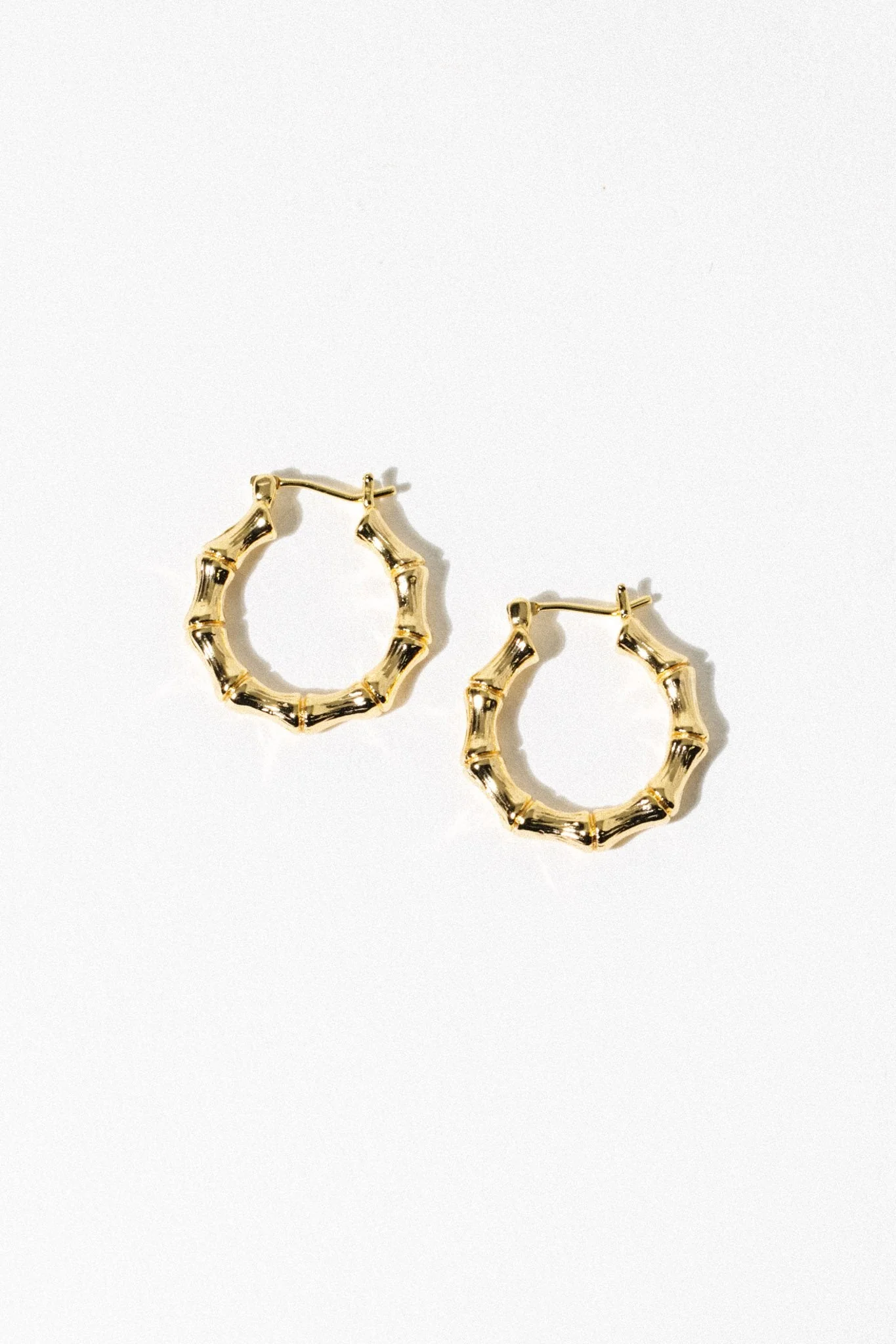 Bamboo-Inspired Hoop Earrings