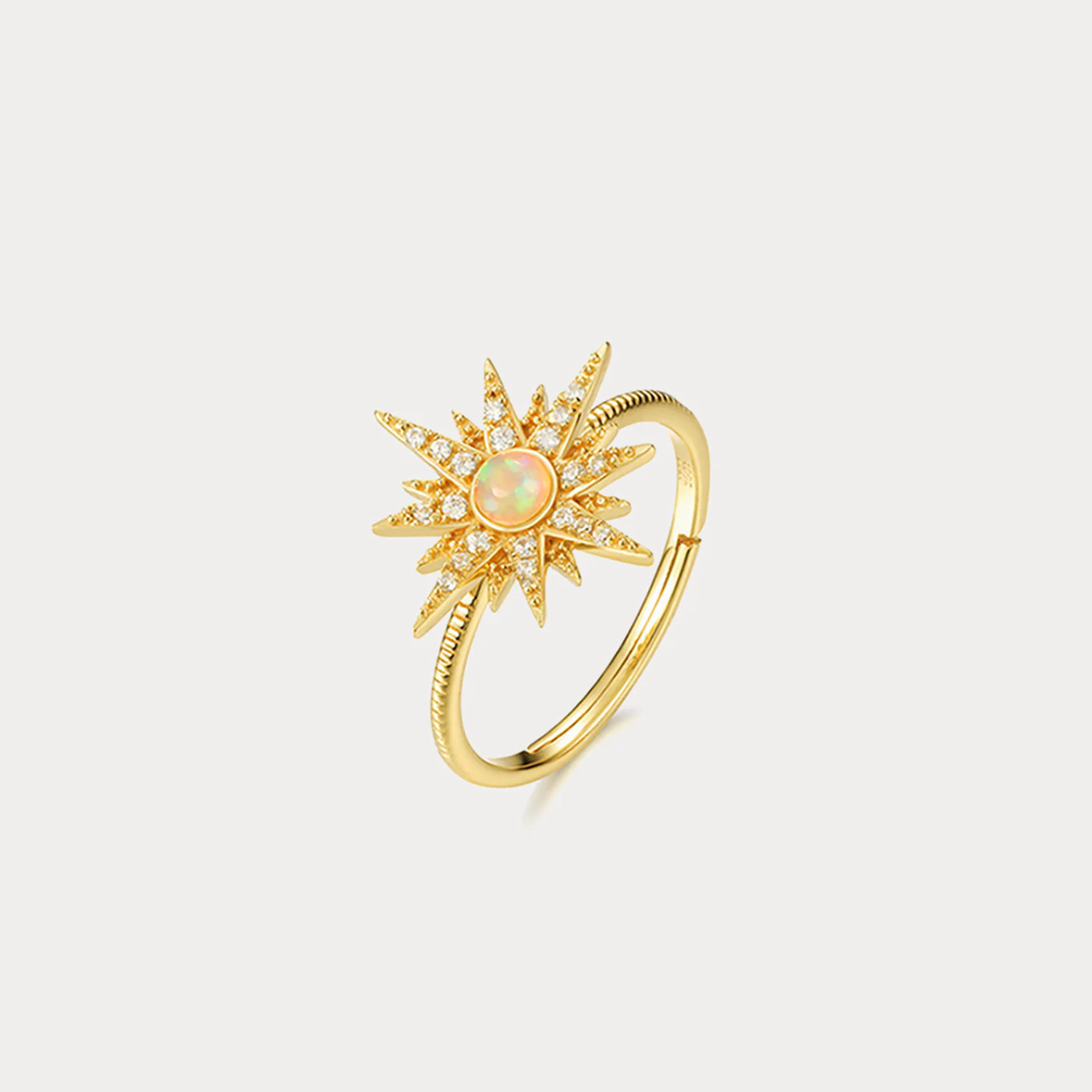 Sparkling Sunburst Ring