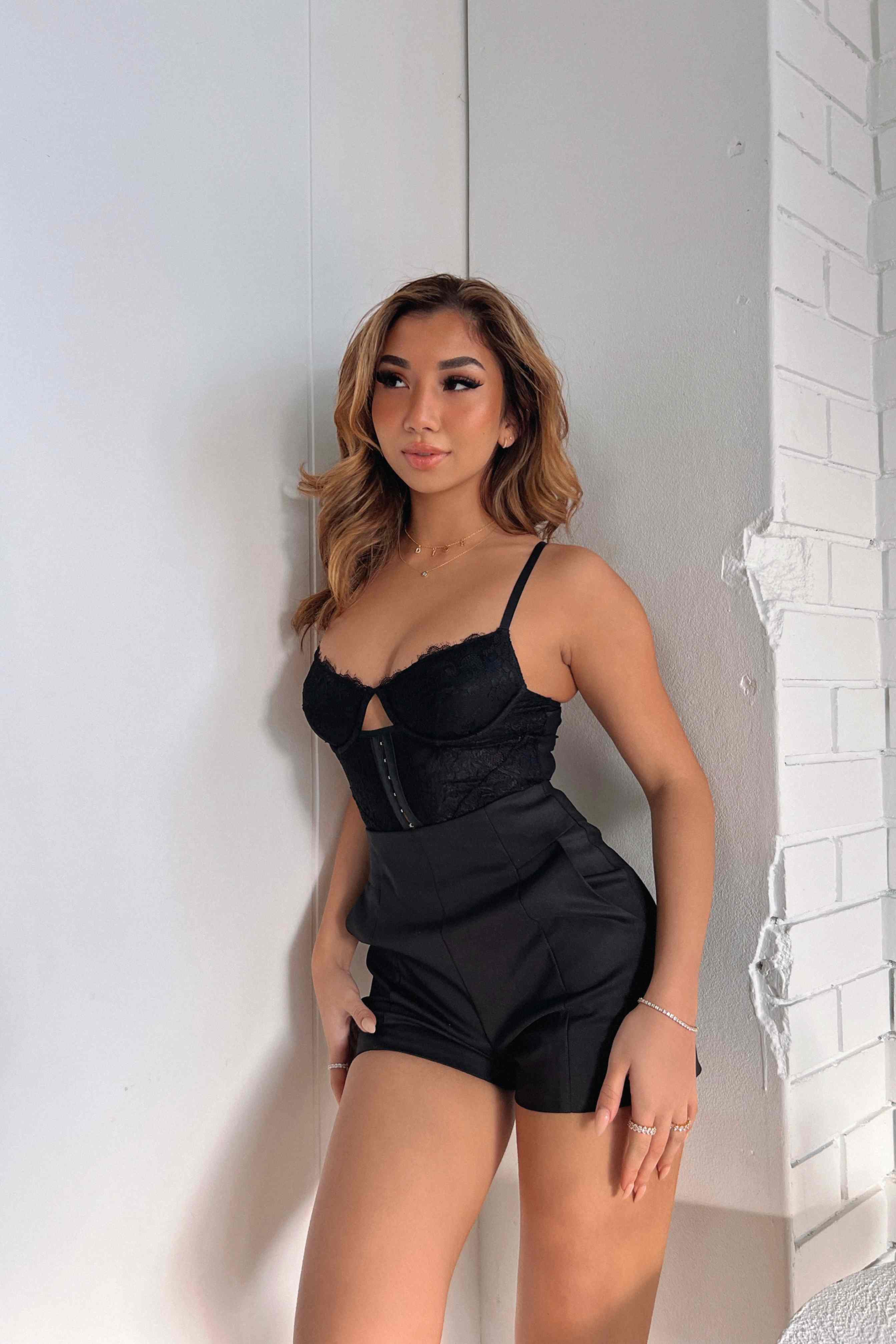 Elegant Lace Bustier Top