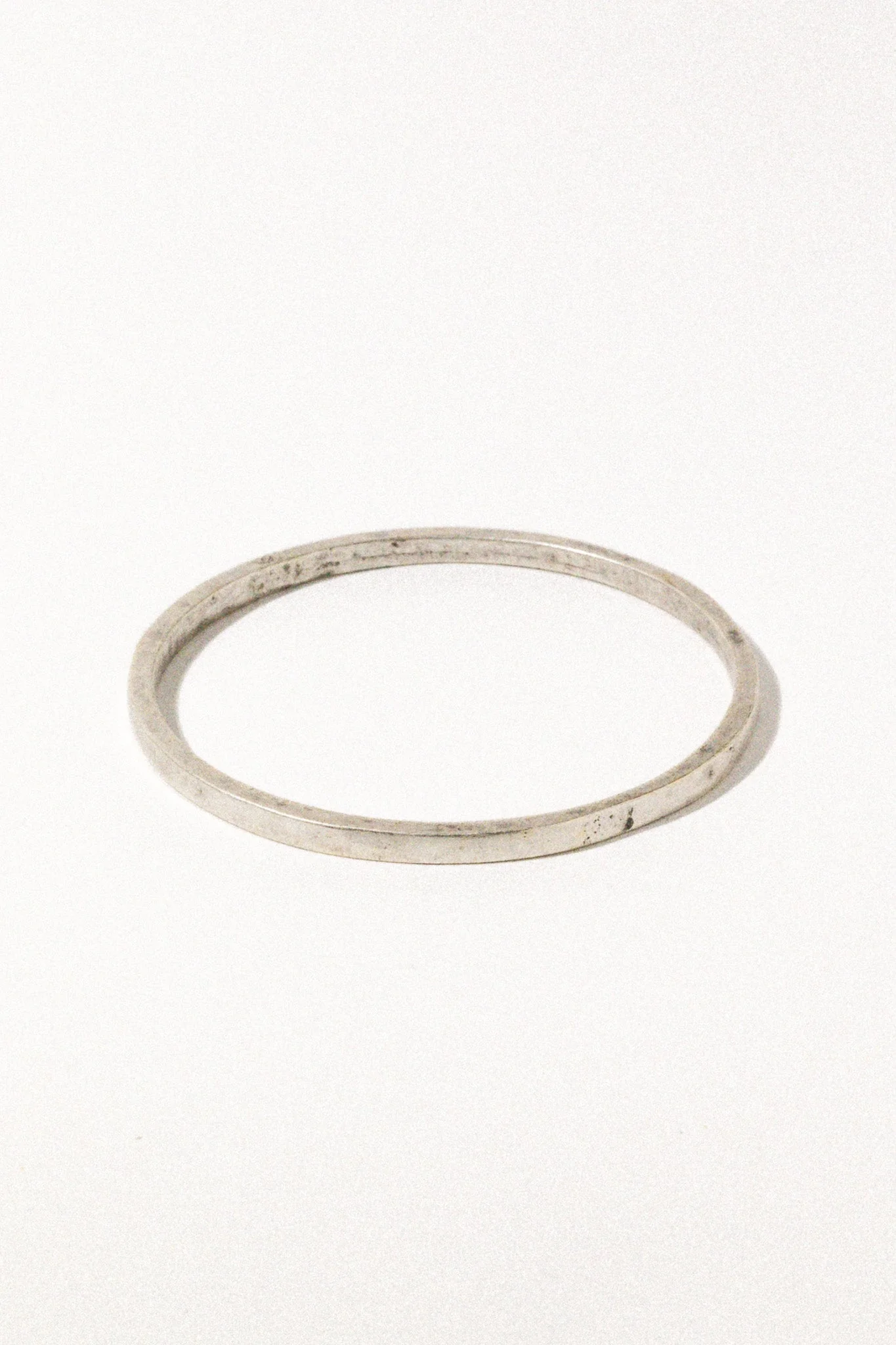 Elegant Rhodium-Plated Bangle