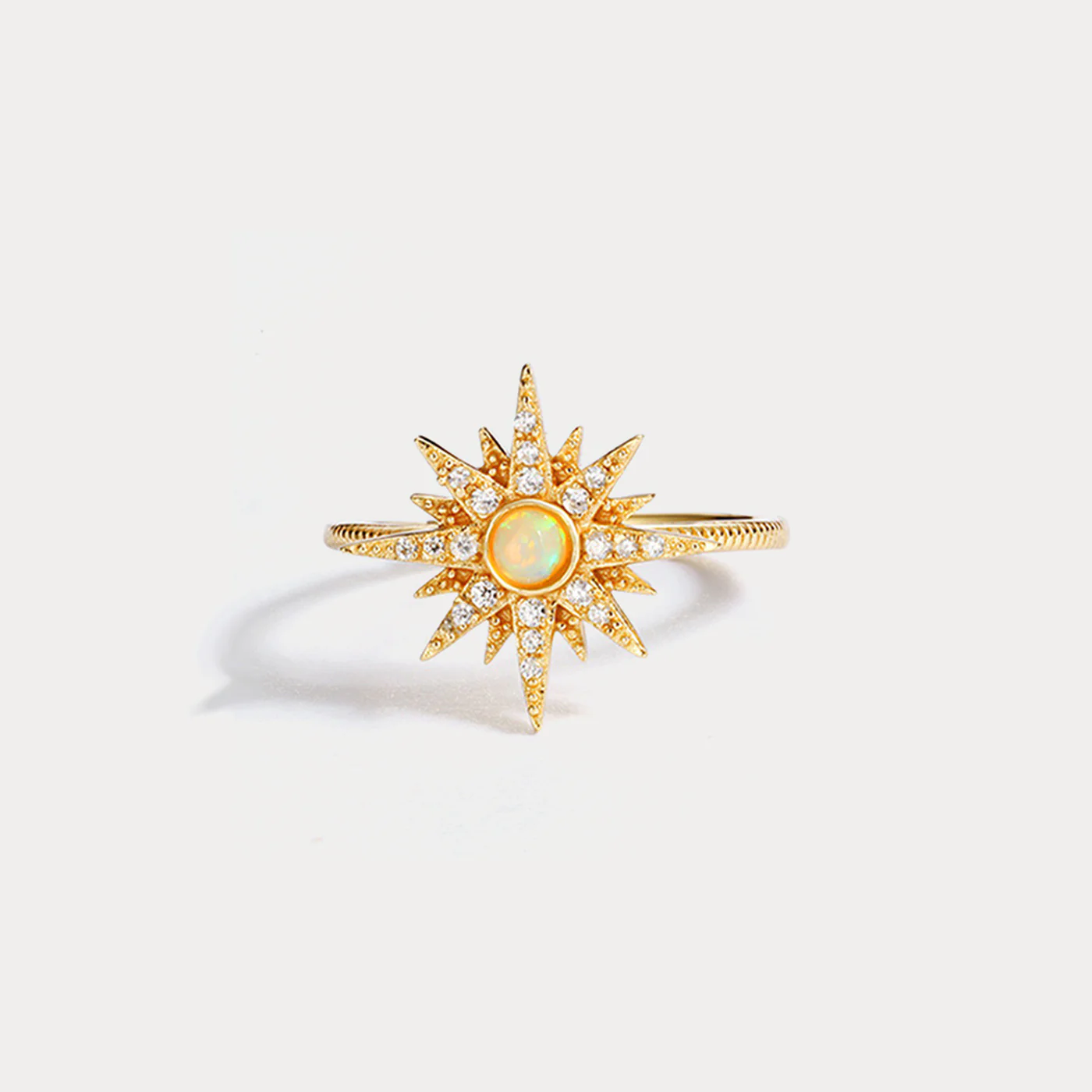 Sparkling Sunburst Ring