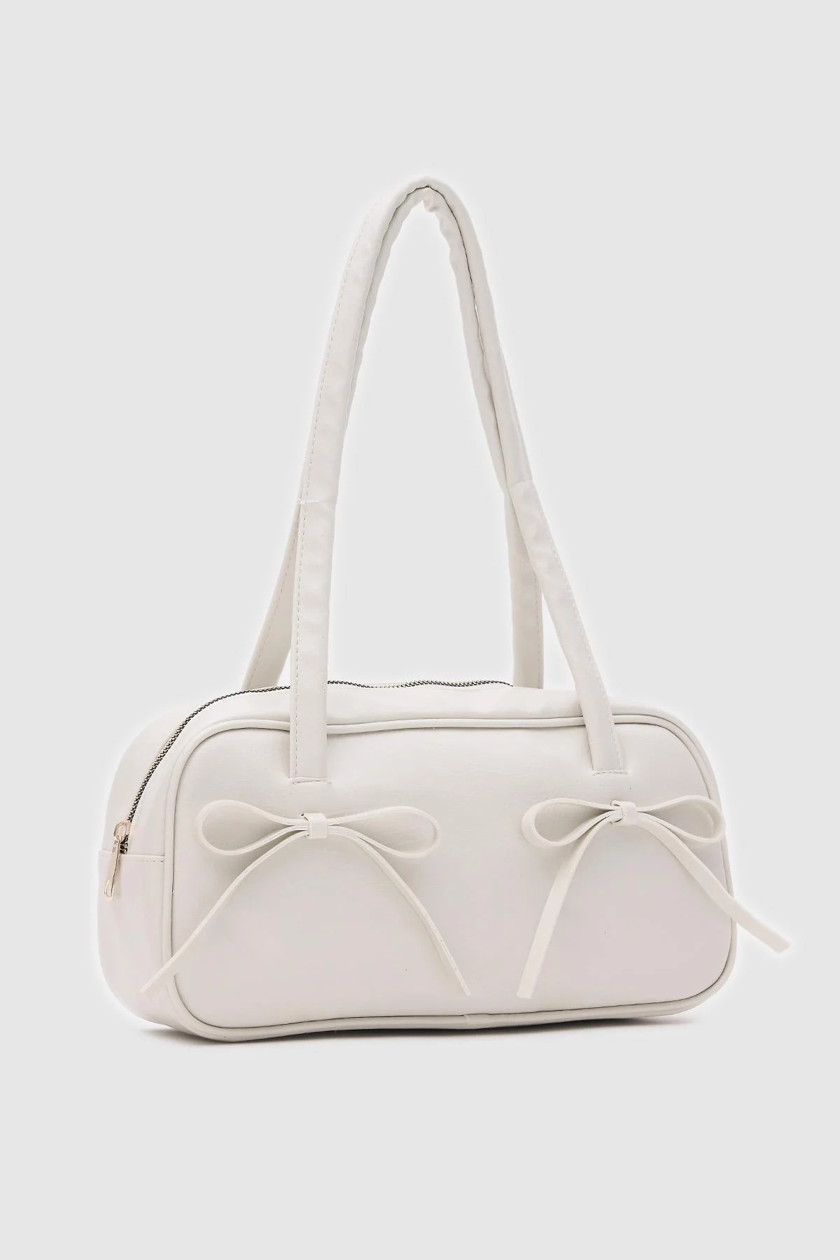 Elegantly Simple White Shoulder Bag