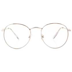 Classic Round Metal Frame Eyeglasses