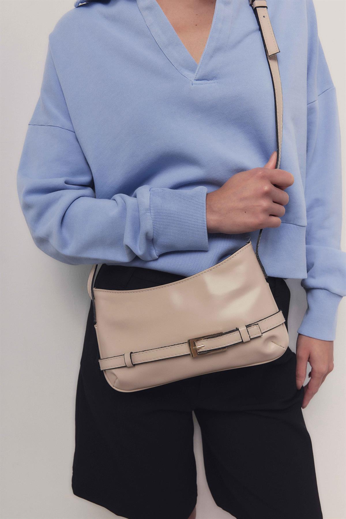 Elegant Beige Shoulder Bag