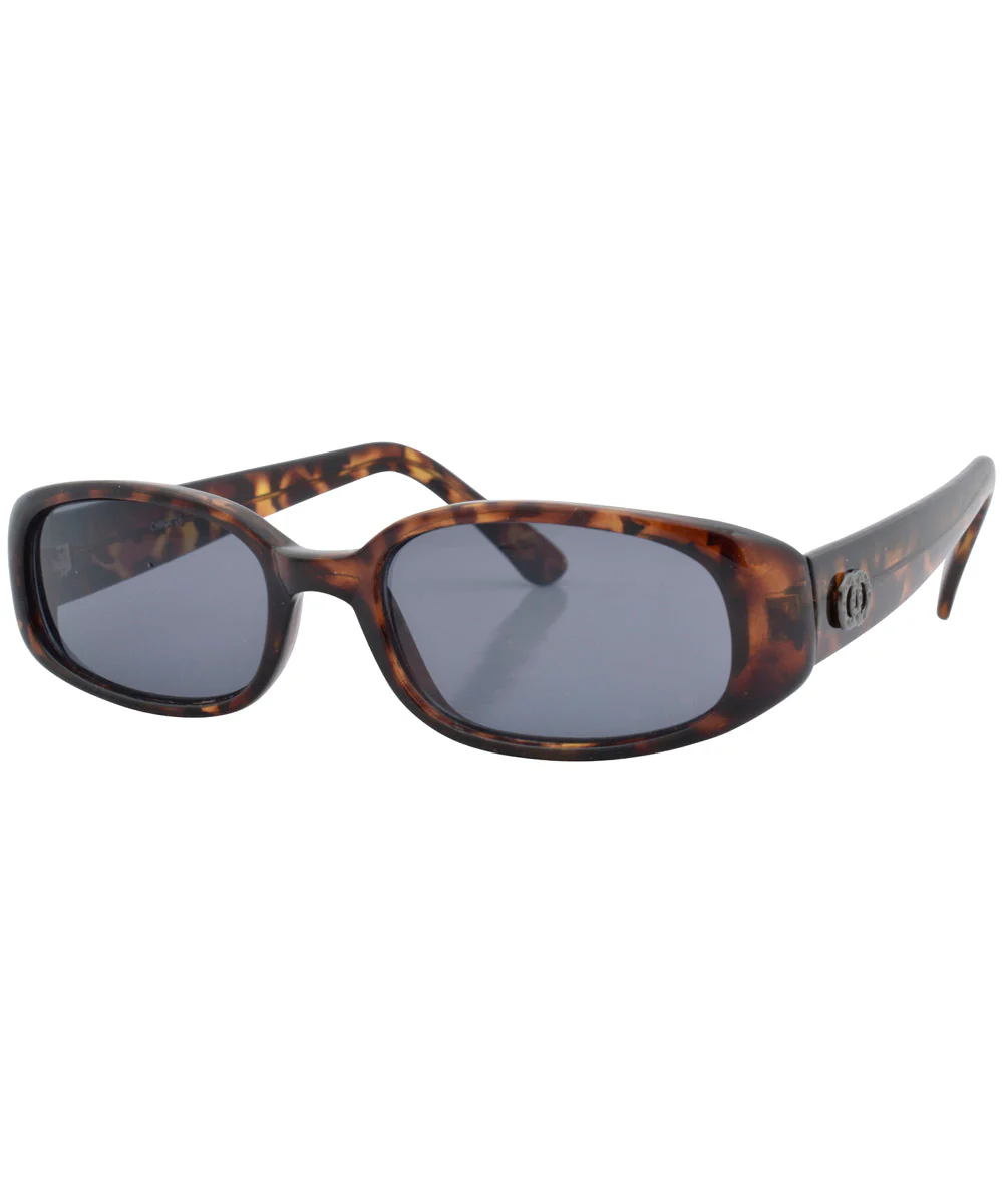 Classic Rectangular Tortoise Shell Sunglasses